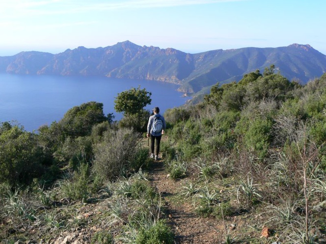 Hiking in Corsica in the spring