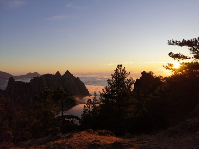 Sunrise on the GR20