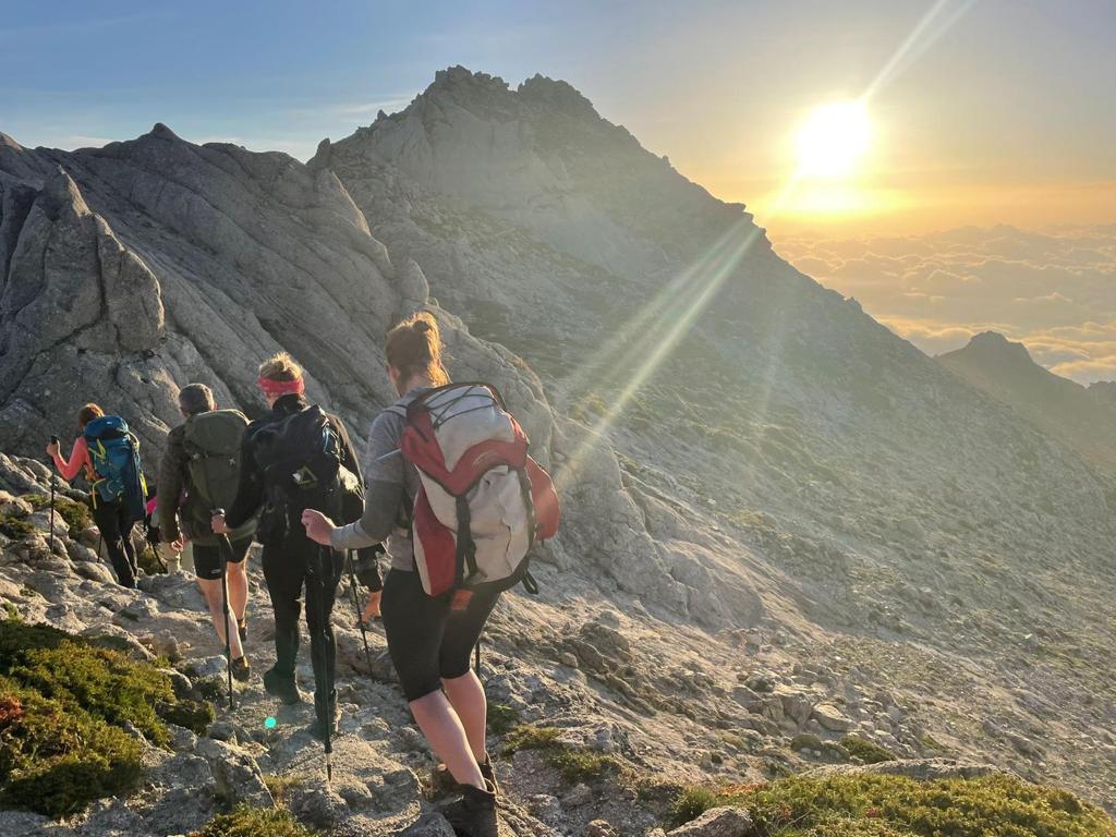 They hiked with Discover Corsica...