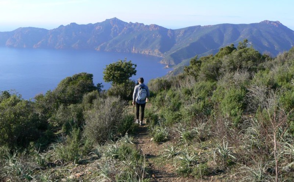 Hiking in Corsica in the spring