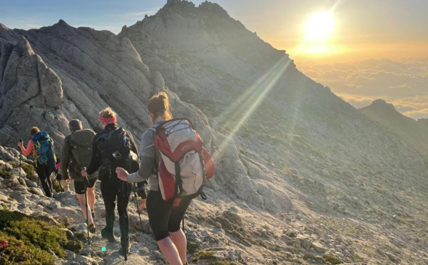 They hiked with Discover Corsica...