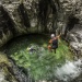 Jumping in the canyon