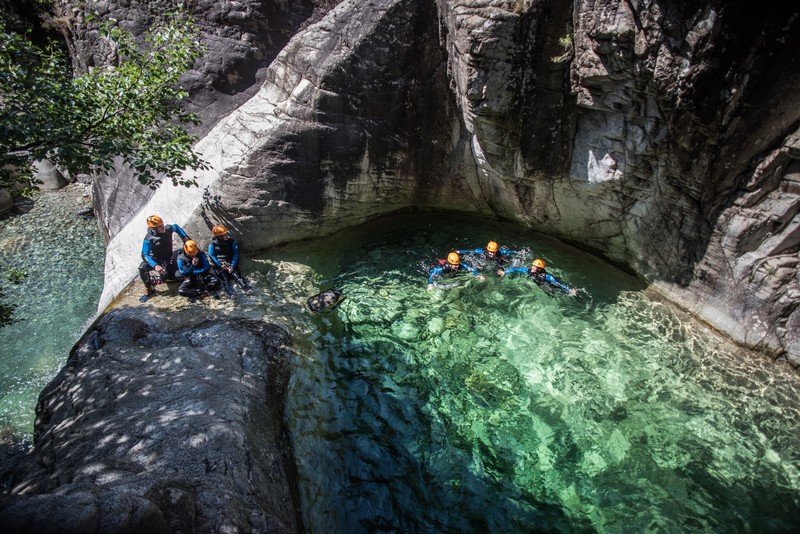 Canyoning Bocognano